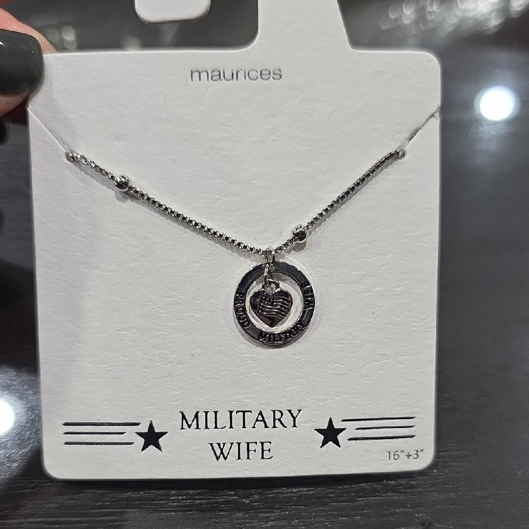 Maurices Silver Heart Charm Necklace 13$